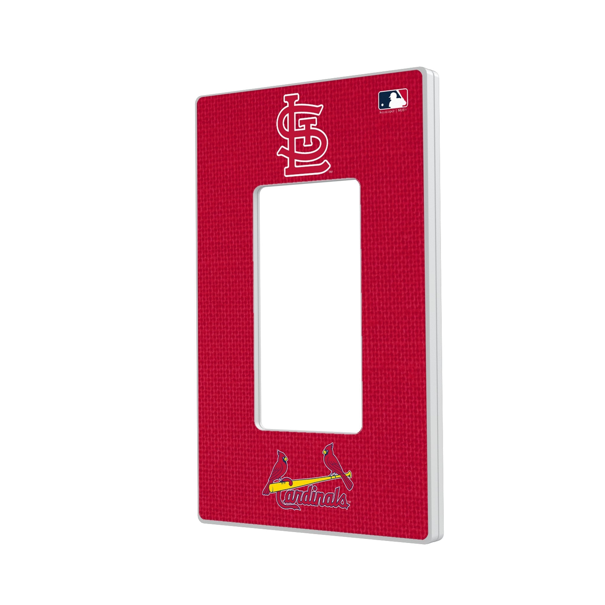 St Louis Cardinals Solid Hidden-Screw Light Switch Plate - Sports Gifts, Sports Memorabilia, Sports Collectibles, Fan Shop