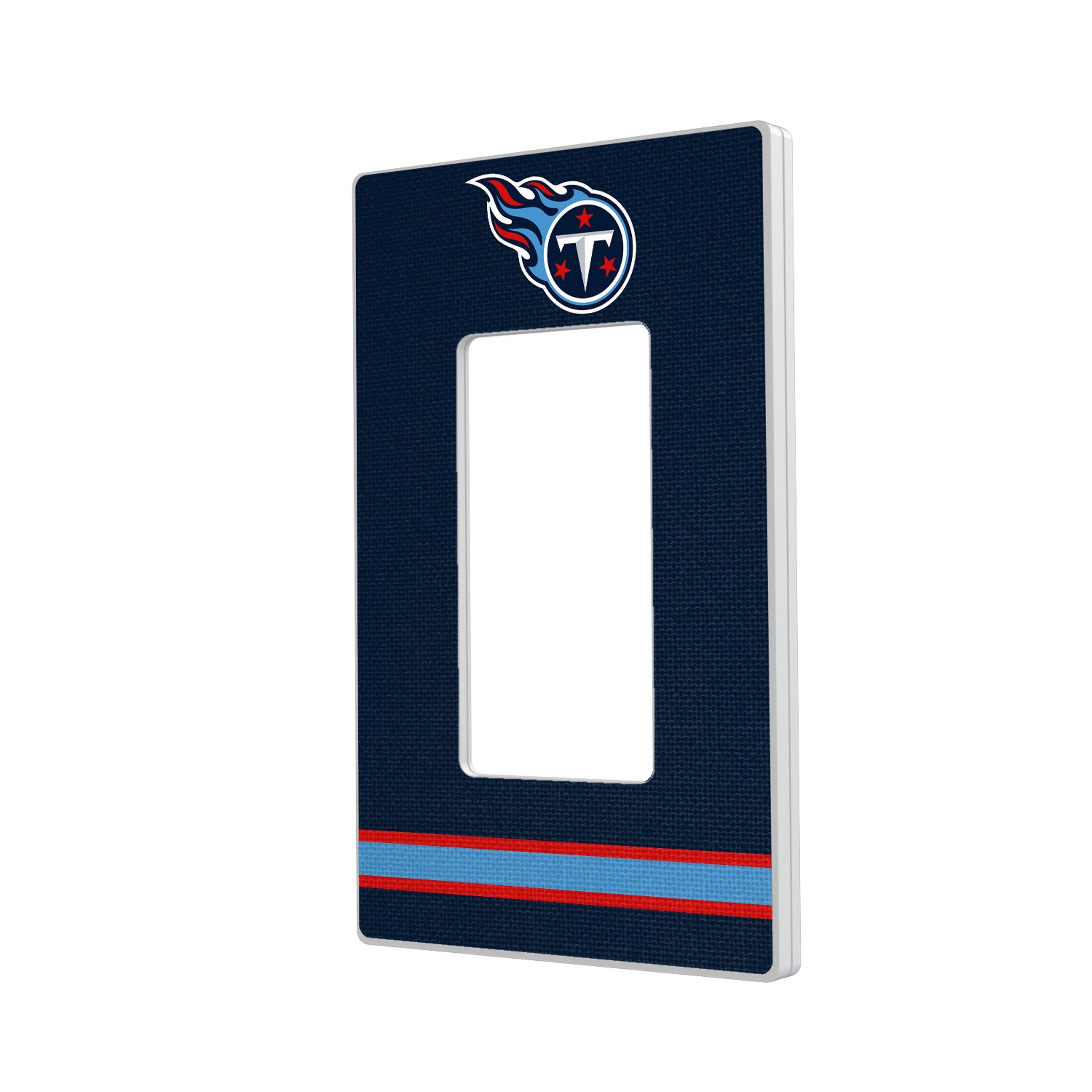 Tennessee Titans Stripe Hidden-Screw Light Switch Plate - Sports Gifts, Sports Memorabilia, Sports Collectibles, Fan Shop