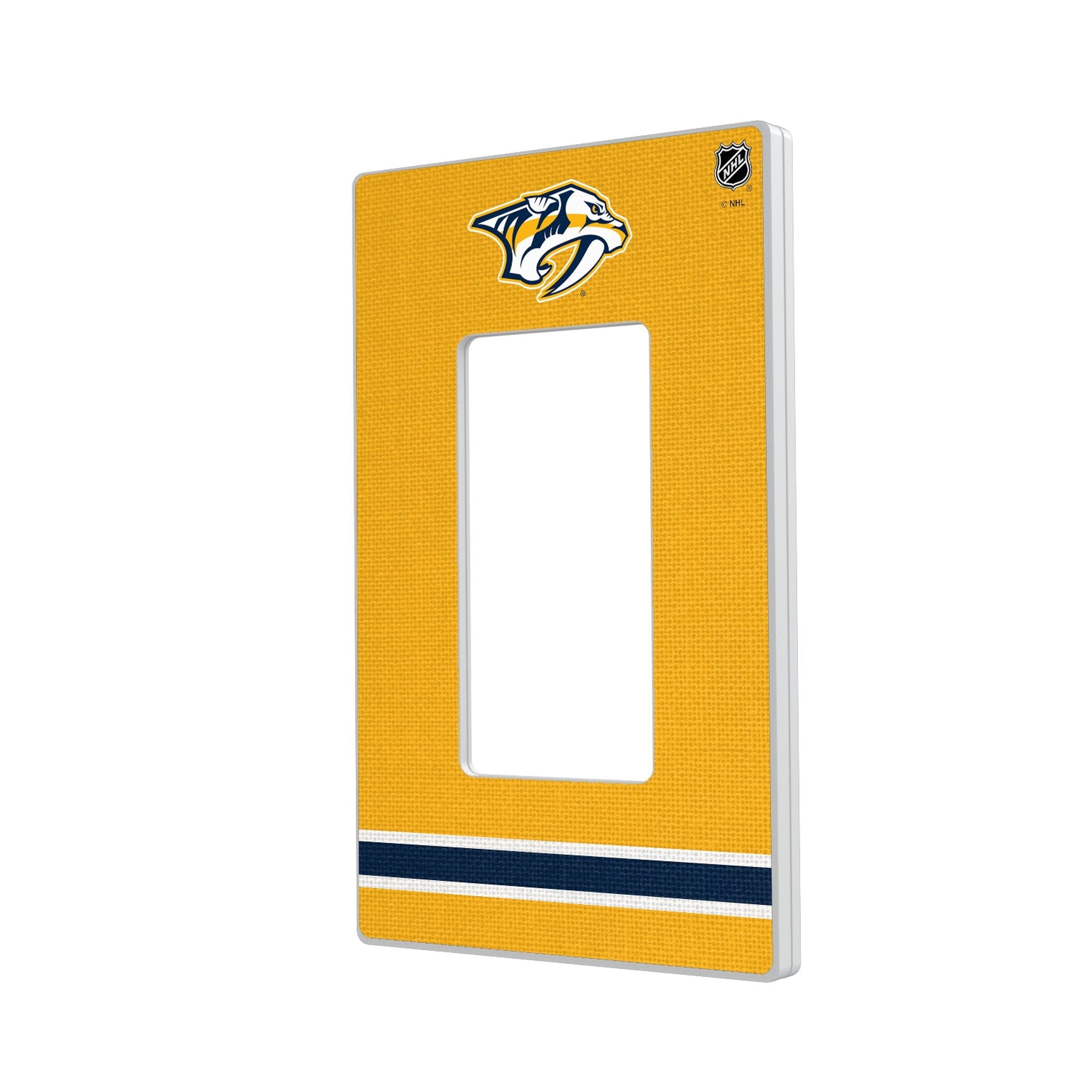 Nashville Predators Stripe Hidden-Screw Light Switch Plate - Sports Gifts, Sports Memorabilia, Sports Collectibles, Fan Shop
