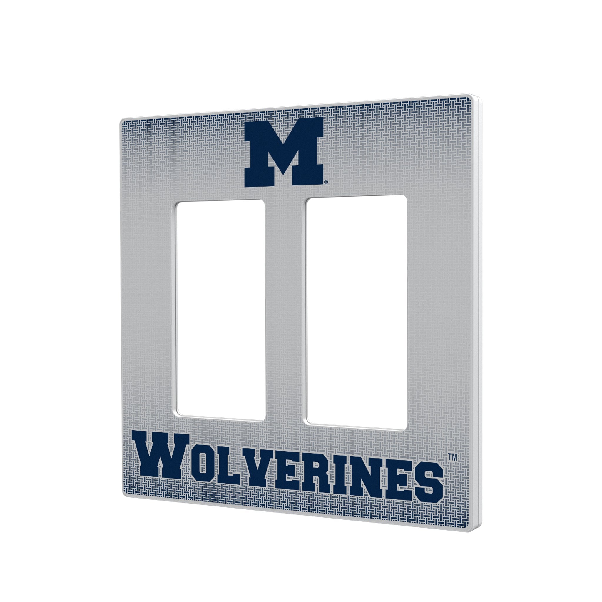 University of Michigan Wolverines Linen Hidden-Screw Light Switch Plate - Sports Gifts, Sports Memorabilia, Sports Collectibles, Fan Shop