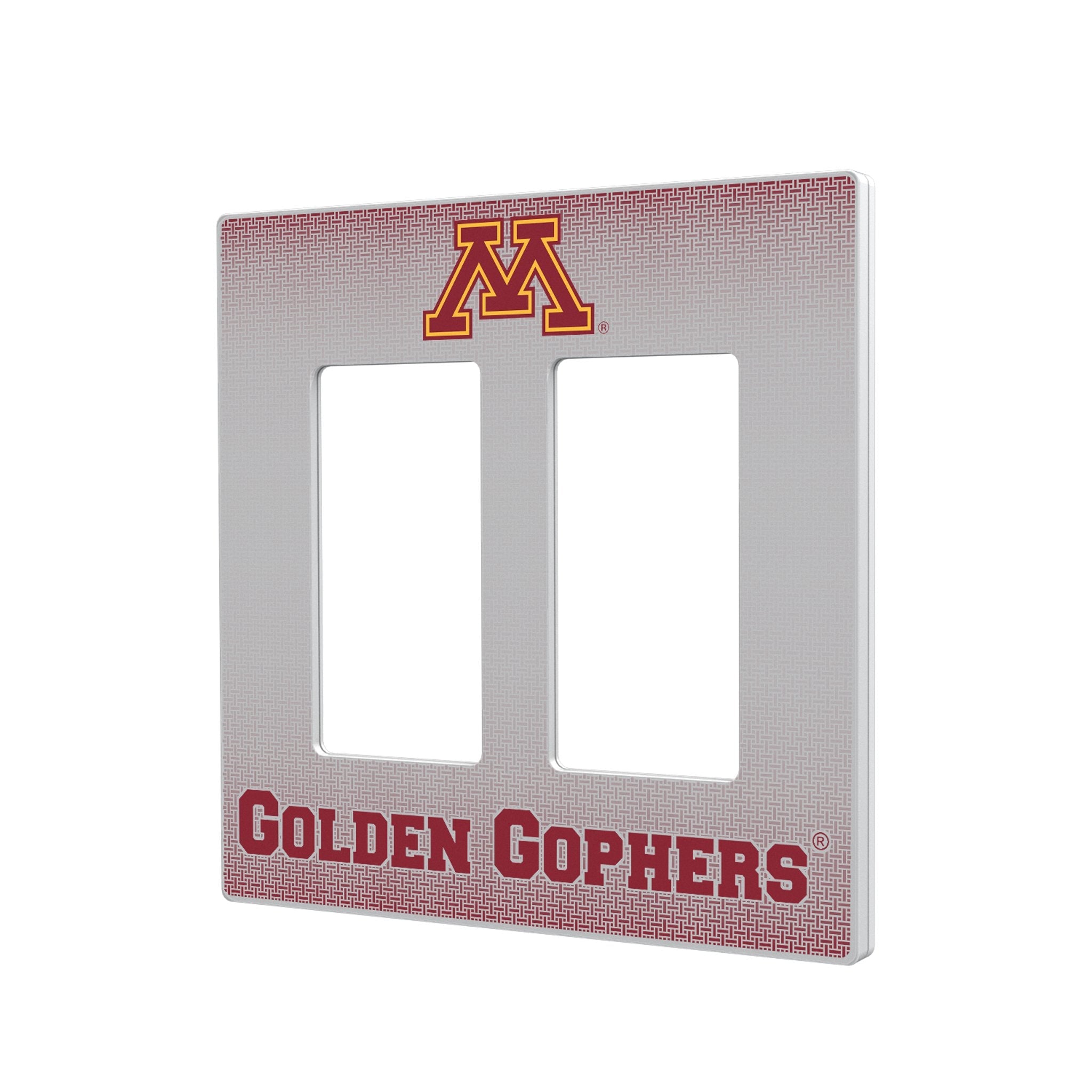 University of Minnesota Golden Gophers Linen Hidden-Screw Light Switch Plate - Sports Gifts, Sports Memorabilia, Sports Collectibles, Fan Shop