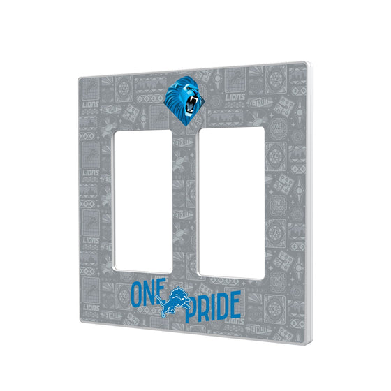 Detroit Lions 2024 Illustrated Limited Edition Hidden-Screw Light Switch Plate-3