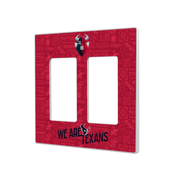 Houston Texans 2024 Illustrated Limited Edition Hidden-Screw Light Switch Plate-3