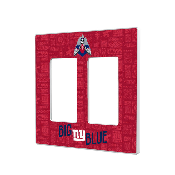 New York Giants 2024 Illustrated Limited Edition Hidden-Screw Light Switch Plate-3
