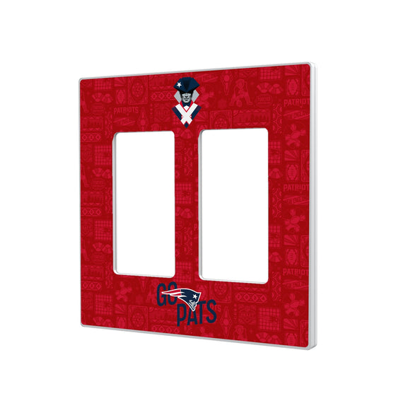 New England Patriots 2024 Illustrated Limited Edition Hidden-Screw Light Switch Plate-3