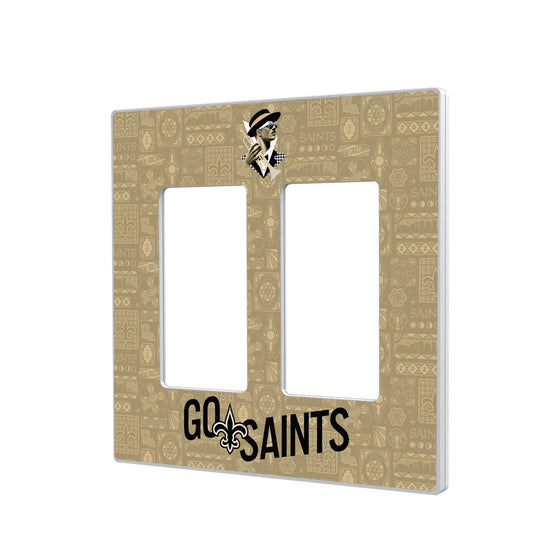 New Orleans Saints 2024 Illustrated Limited Edition Hidden-Screw Light Switch Plate-3