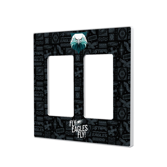 Philadelphia Eagles 2024 Illustrated Limited Edition Hidden-Screw Light Switch Plate-3