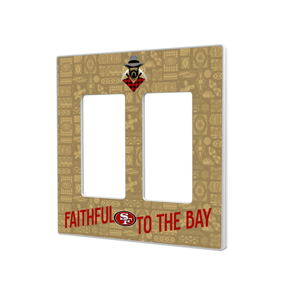 San Francisco 49ers 2024 Illustrated Limited Edition Hidden-Screw Light Switch Plate-3