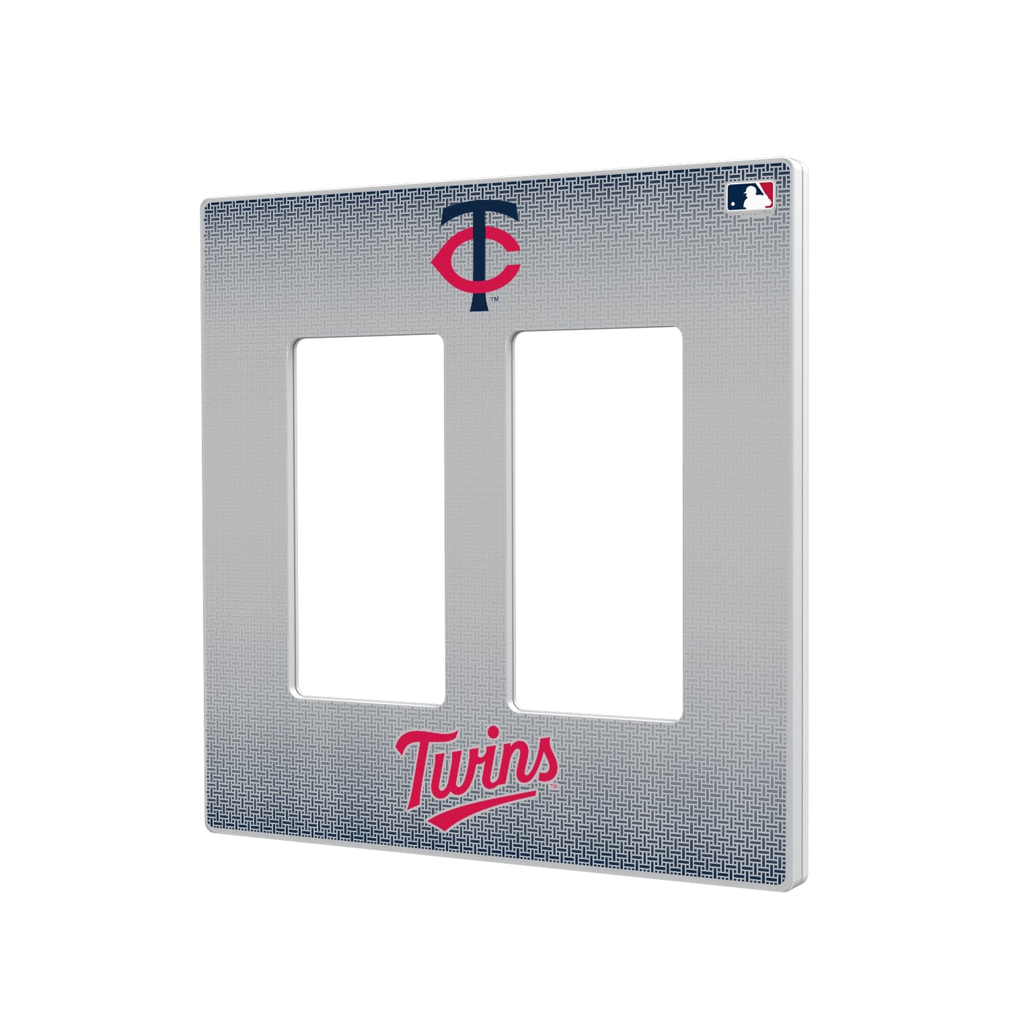 Minnesota Twins Linen Hidden-Screw Light Switch Plate - Sports Gifts, Sports Memorabilia, Sports Collectibles, Fan Shop
