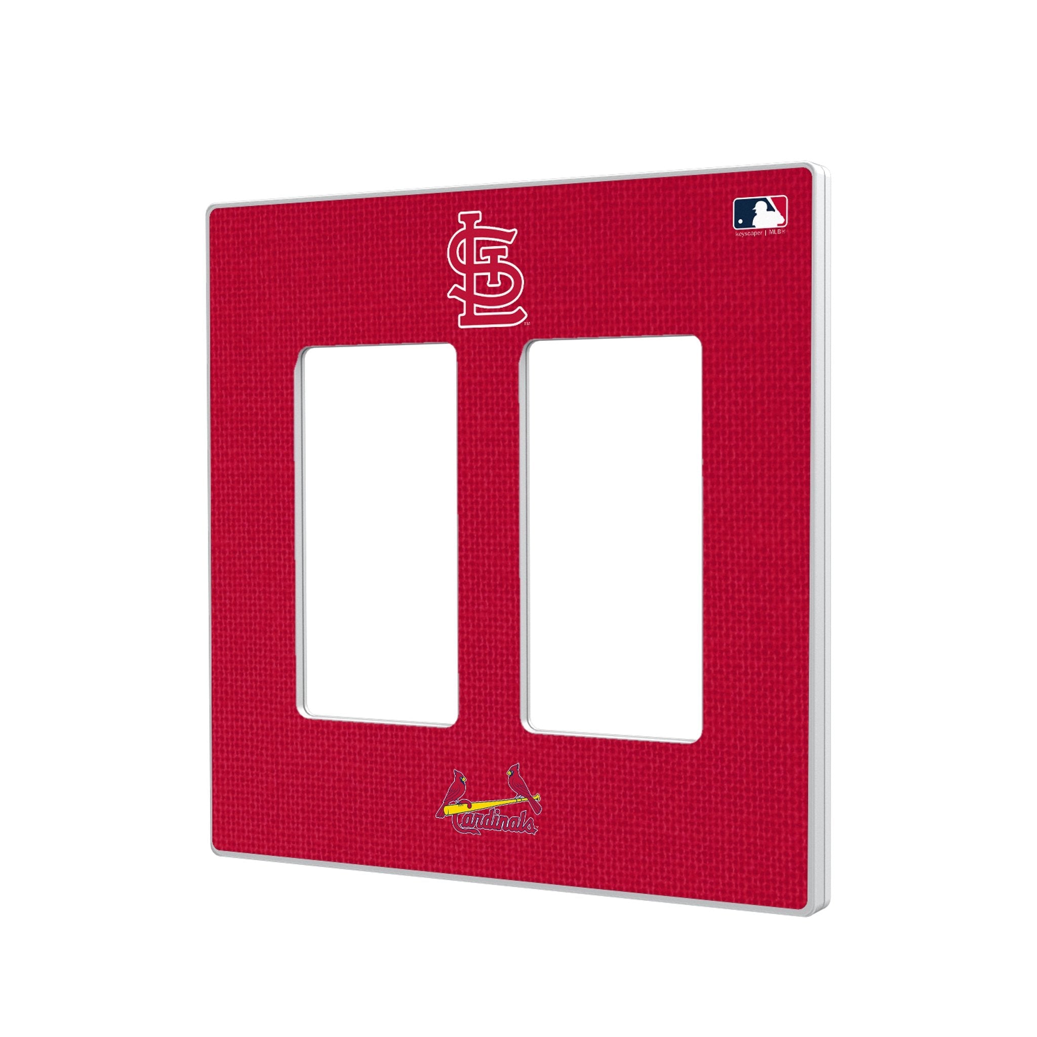 St Louis Cardinals Solid Hidden-Screw Light Switch Plate - Sports Gifts, Sports Memorabilia, Sports Collectibles, Fan Shop