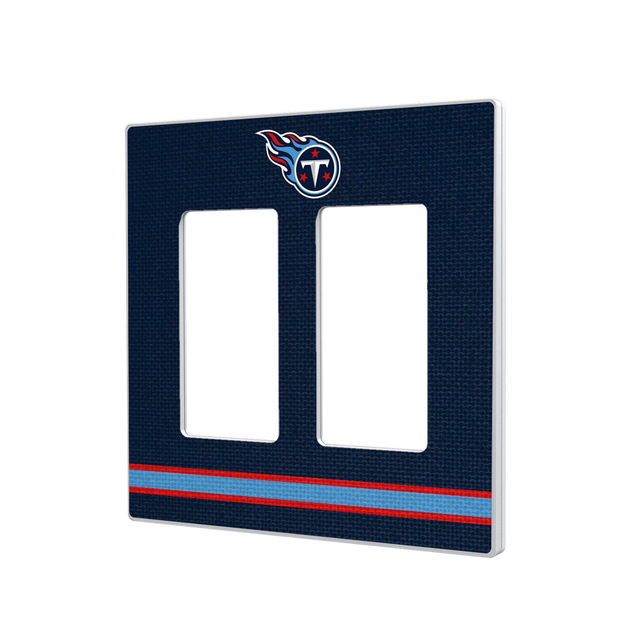Tennessee Titans Stripe Hidden-Screw Light Switch Plate - Sports Gifts, Sports Memorabilia, Sports Collectibles, Fan Shop