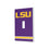 Louisiana State University Tigers Stripe Hidden-Screw Light Switch Plate - Sports Gifts, Sports Memorabilia, Sports Collectibles, Fan Shop