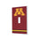 University of Minnesota Golden Gophers Stripe Hidden-Screw Light Switch Plate - Sports Gifts, Sports Memorabilia, Sports Collectibles, Fan Shop
