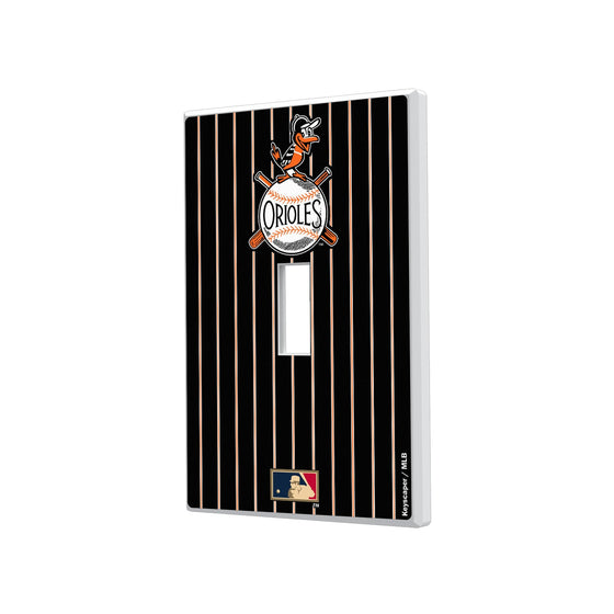 Baltimore Orioles 1954-1963 - Cooperstown Collection Pinstripe Hidden-Screw Light Switch Plate - Sports Gifts, Sports Memorabilia, Sports Collectibles, Fan Shop