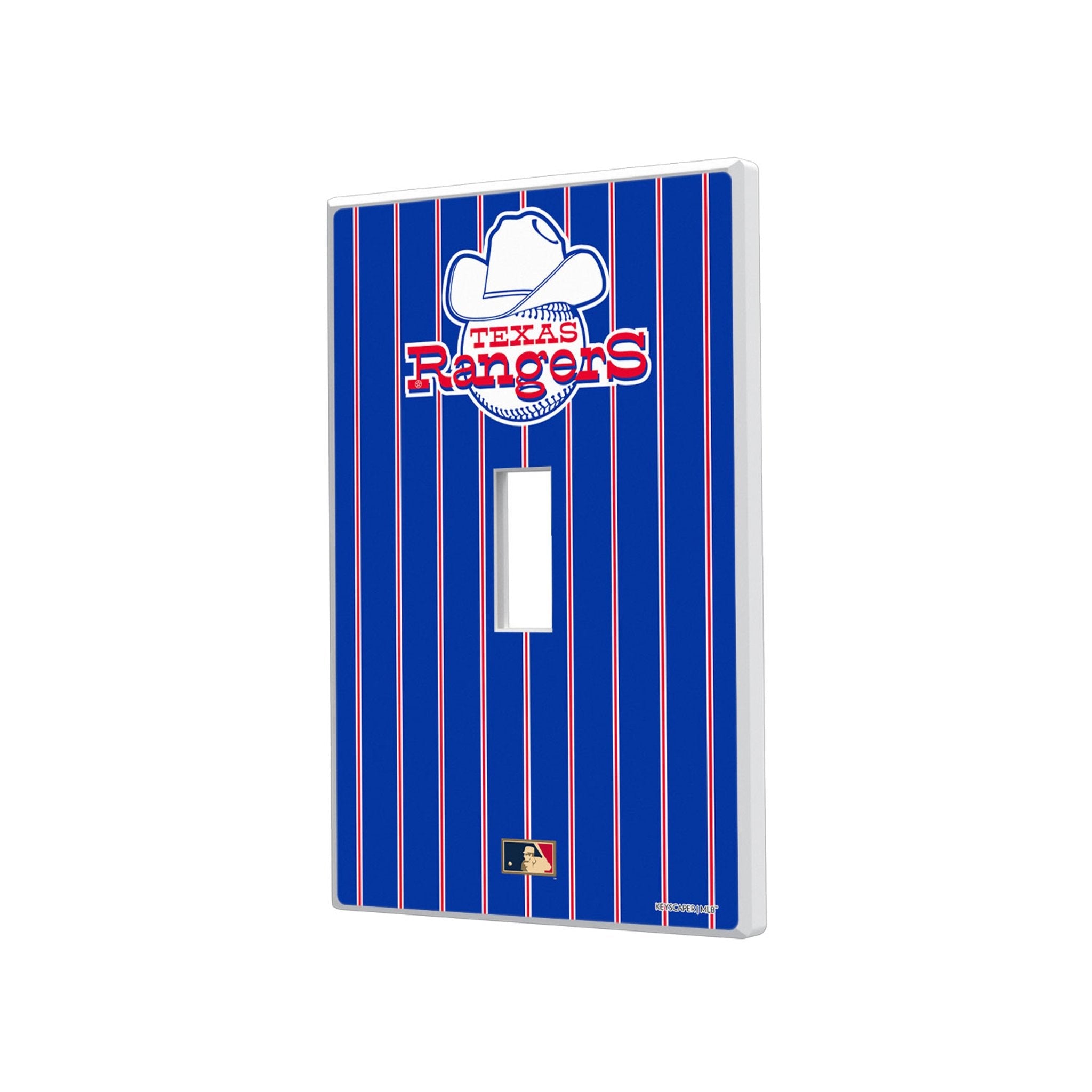 Texas Rangers 1972-1980 - Cooperstown Collection Pinstripe Hidden-Screw Light Switch Plate - Sports Gifts, Sports Memorabilia, Sports Collectibles, Fan Shop