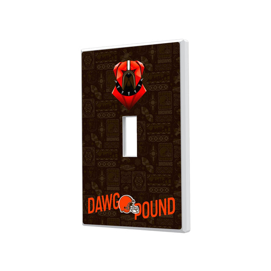 Cleveland Browns 2024 Illustrated Limited Edition Hidden-Screw Light Switch Plate-0