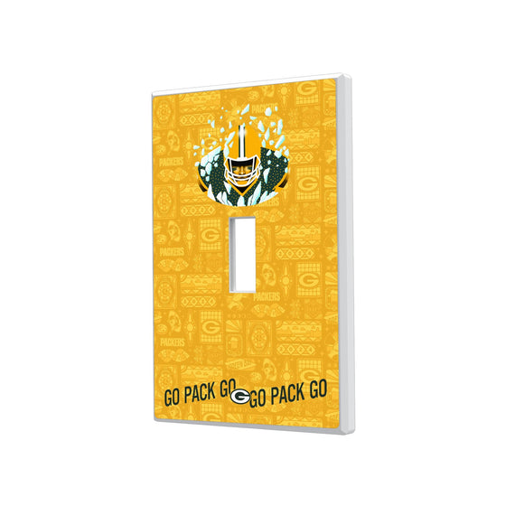 Green Bay Packers 2024 Illustrated Limited Edition Hidden-Screw Light Switch Plate-0