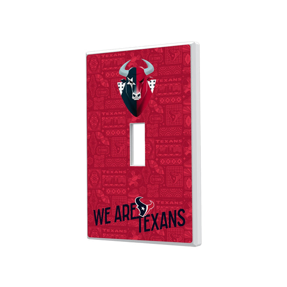 Houston Texans 2024 Illustrated Limited Edition Hidden-Screw Light Switch Plate-0