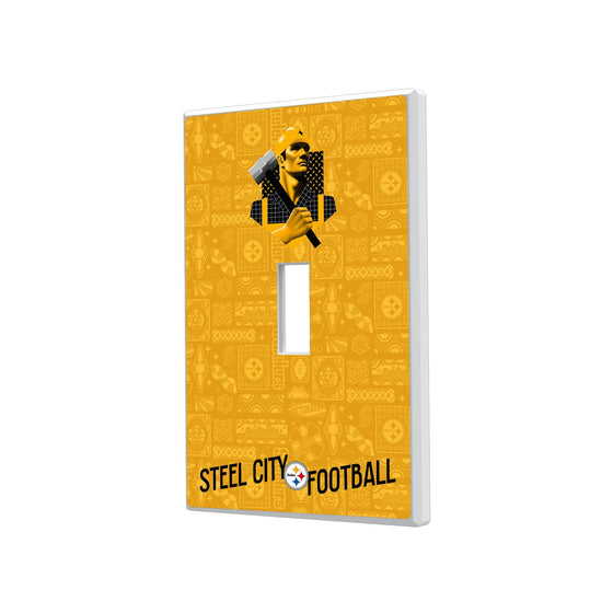 Pittsburgh Steelers 2024 Illustrated Limited Edition Hidden-Screw Light Switch Plate-0