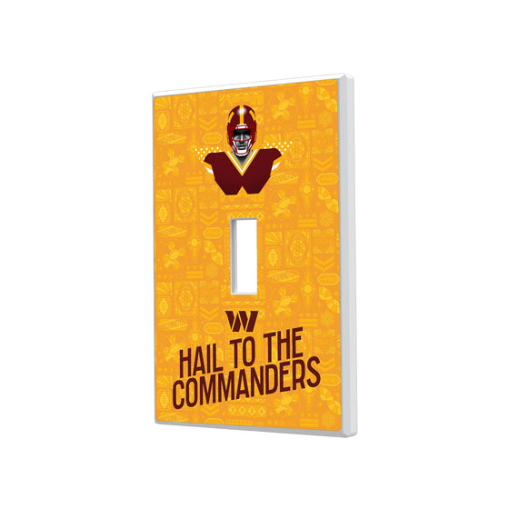 Washington Commanders 2024 Illustrated Limited Edition Hidden-Screw Light Switch Plate-0