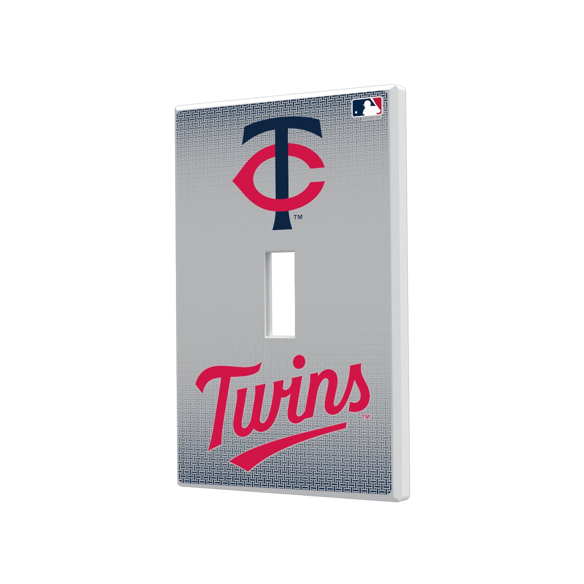 Minnesota Twins Linen Hidden-Screw Light Switch Plate - Sports Gifts, Sports Memorabilia, Sports Collectibles, Fan Shop