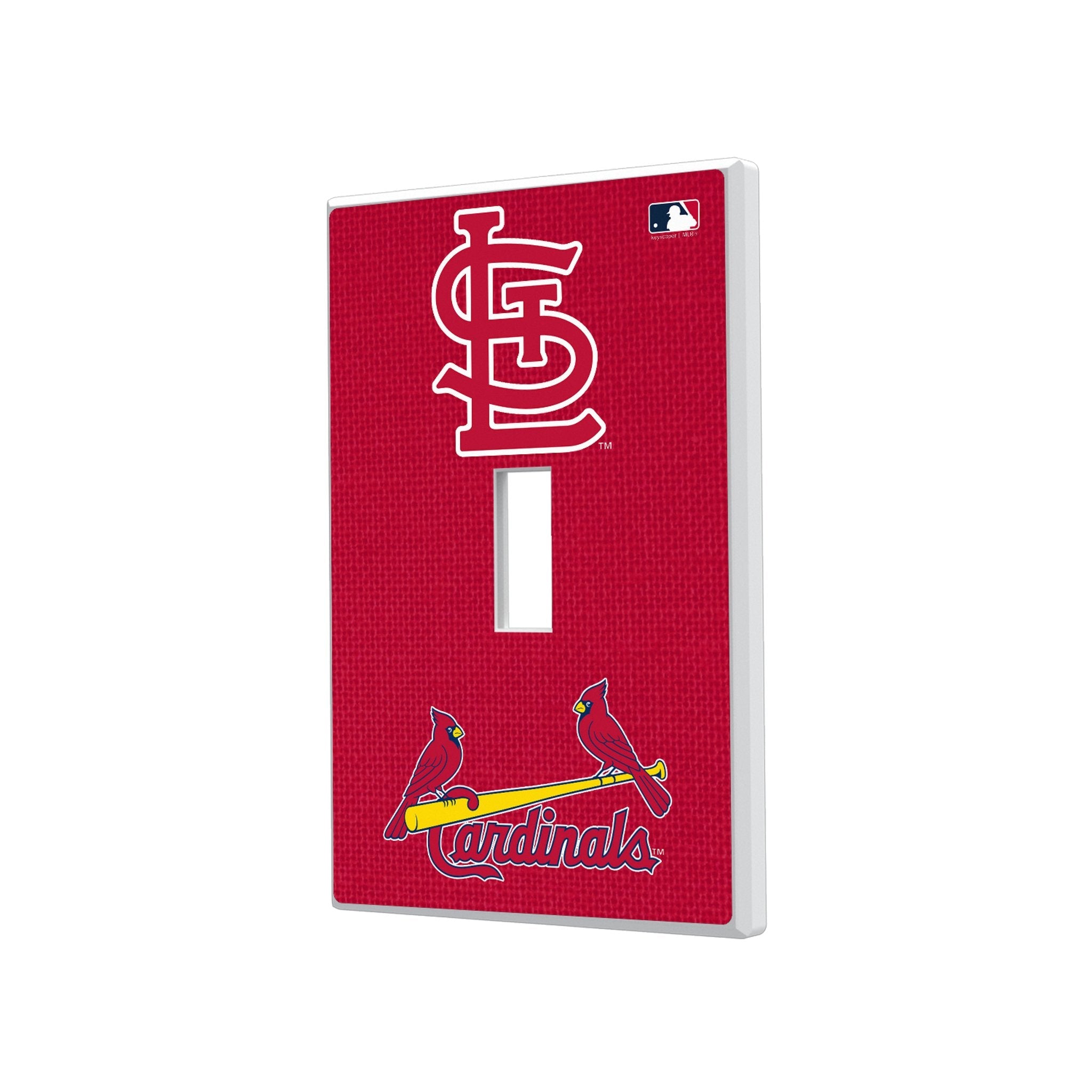 St Louis Cardinals Solid Hidden-Screw Light Switch Plate - Sports Gifts, Sports Memorabilia, Sports Collectibles, Fan Shop