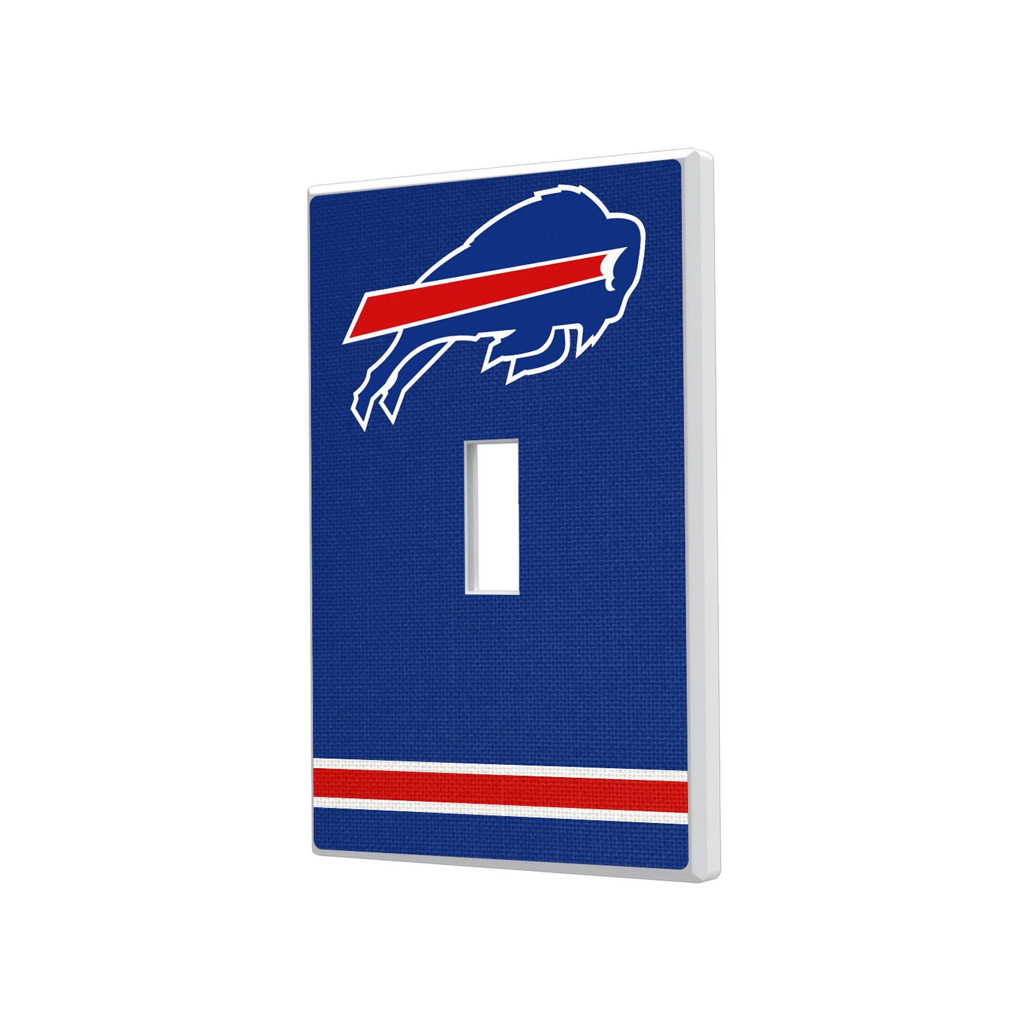 Buffalo Bills Stripe Hidden-Screw Light Switch Plate - Sports Gifts, Sports Memorabilia, Sports Collectibles, Fan Shop