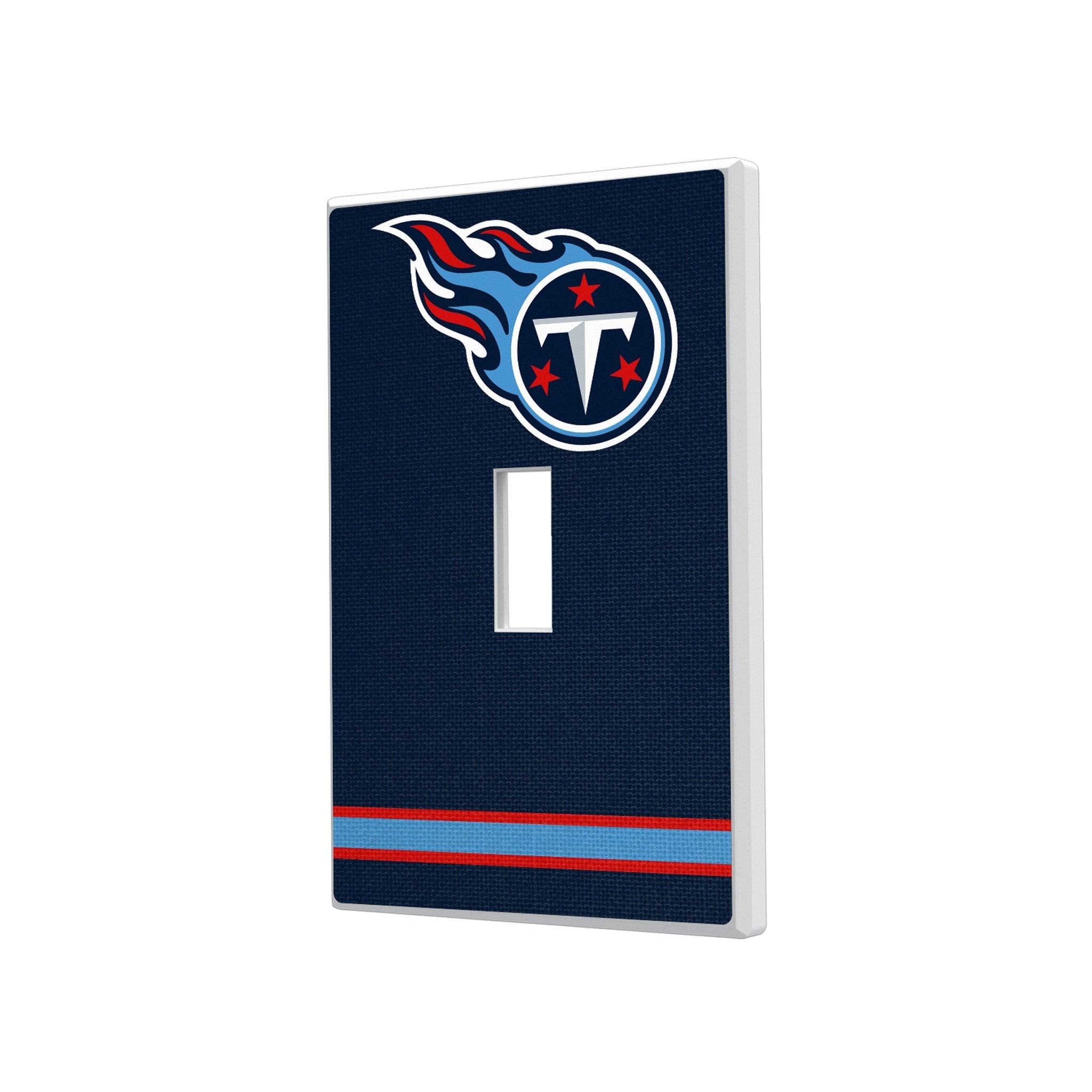 Tennessee Titans Stripe Hidden-Screw Light Switch Plate - Sports Gifts, Sports Memorabilia, Sports Collectibles, Fan Shop