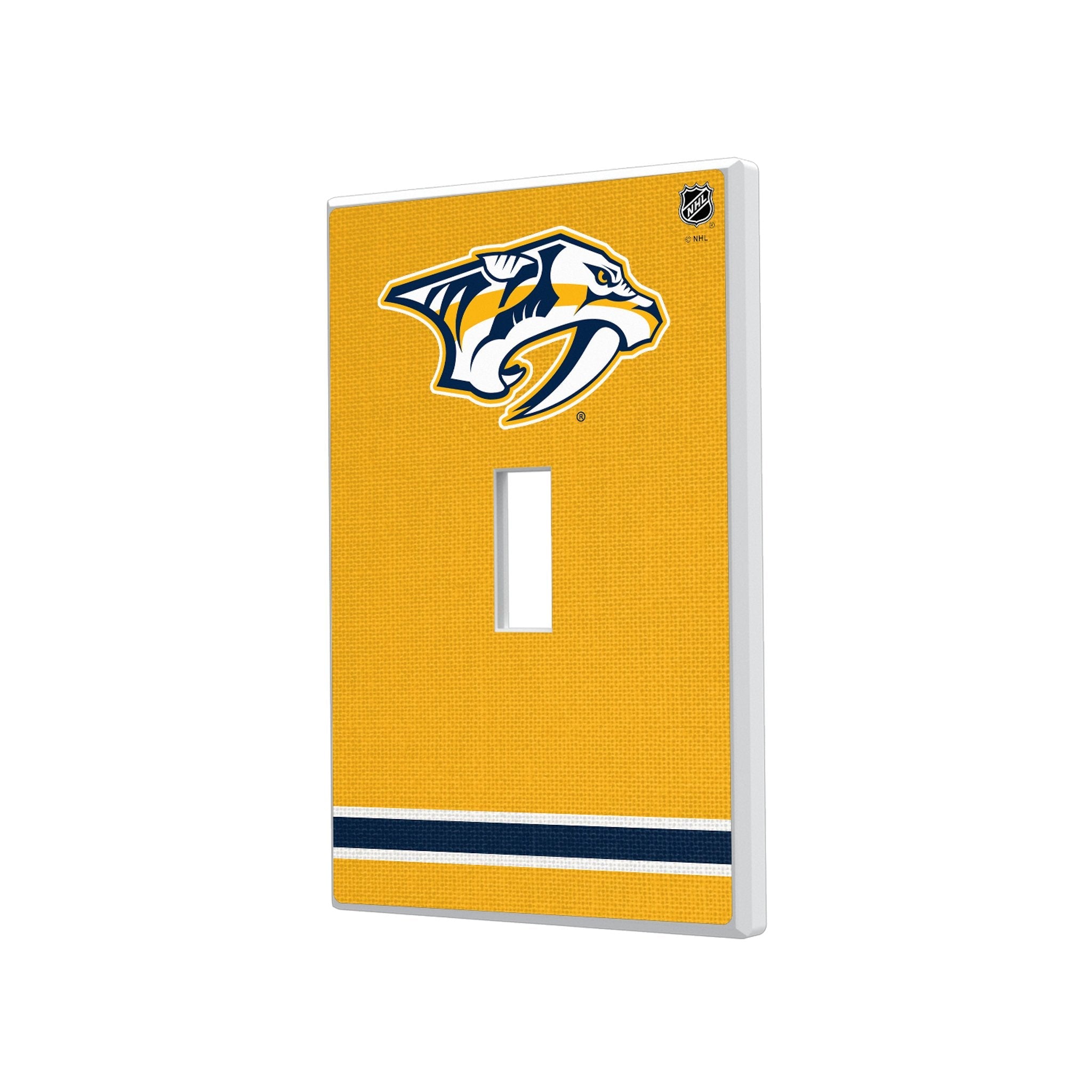 Nashville Predators Stripe Hidden-Screw Light Switch Plate - Sports Gifts, Sports Memorabilia, Sports Collectibles, Fan Shop