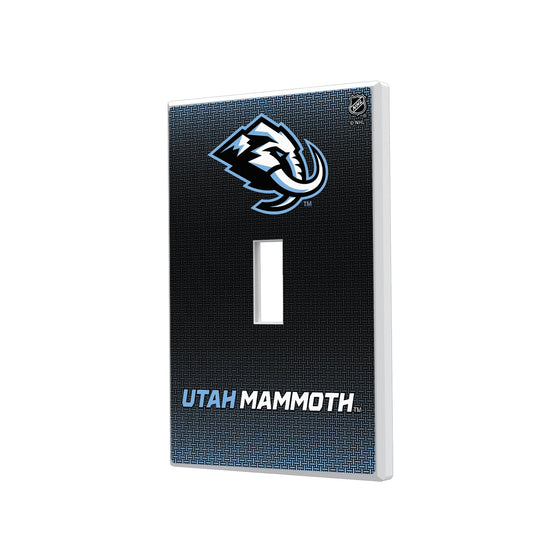 Utah Mammoth Linen Hidden-Screw Light Switch Plate - Sports Gifts, Sports Memorabilia, Sports Collectibles, Fan Shop