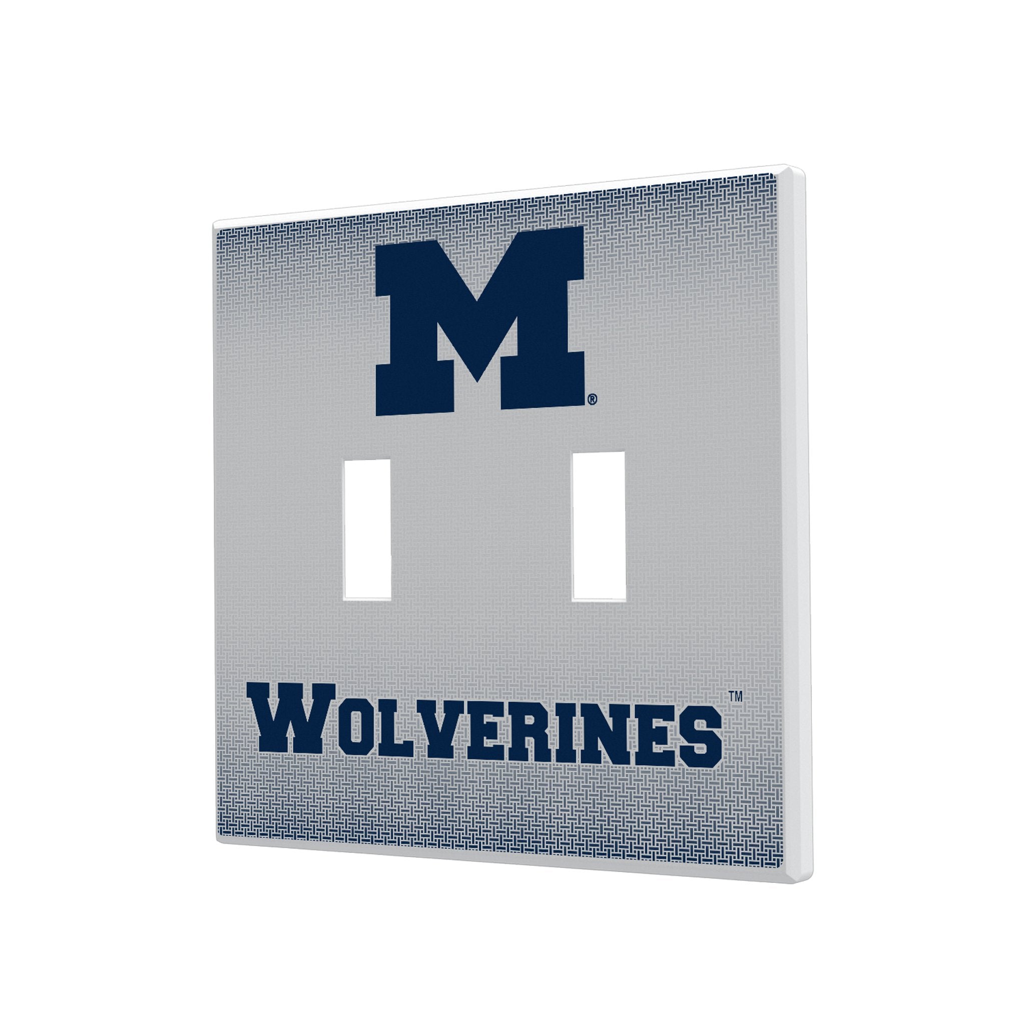 University of Michigan Wolverines Linen Hidden-Screw Light Switch Plate - Sports Gifts, Sports Memorabilia, Sports Collectibles, Fan Shop