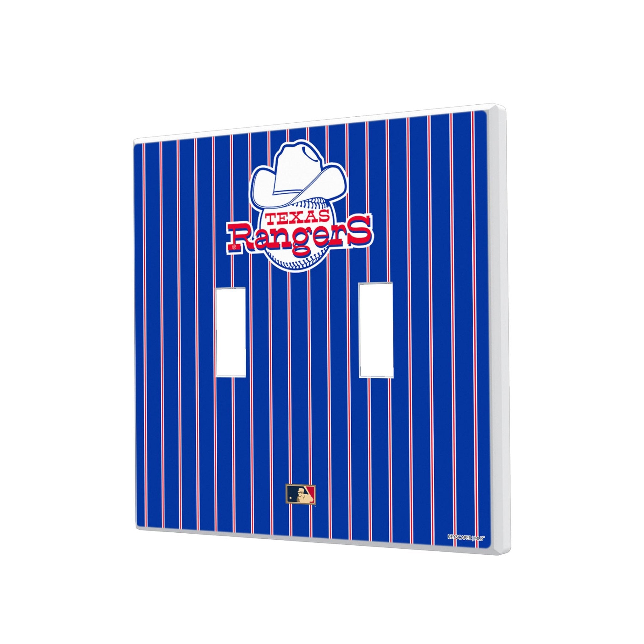 Texas Rangers 1972-1980 - Cooperstown Collection Pinstripe Hidden-Screw Light Switch Plate - Sports Gifts, Sports Memorabilia, Sports Collectibles, Fan Shop