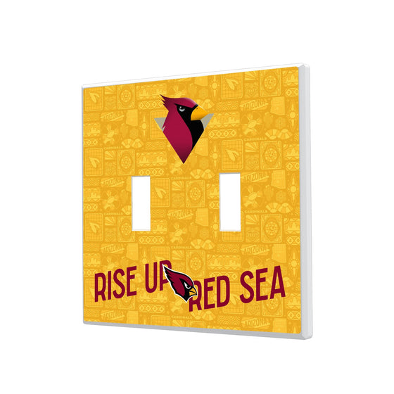 Arizona Cardinals 2024 Illustrated Limited Edition Hidden-Screw Light Switch Plate-2