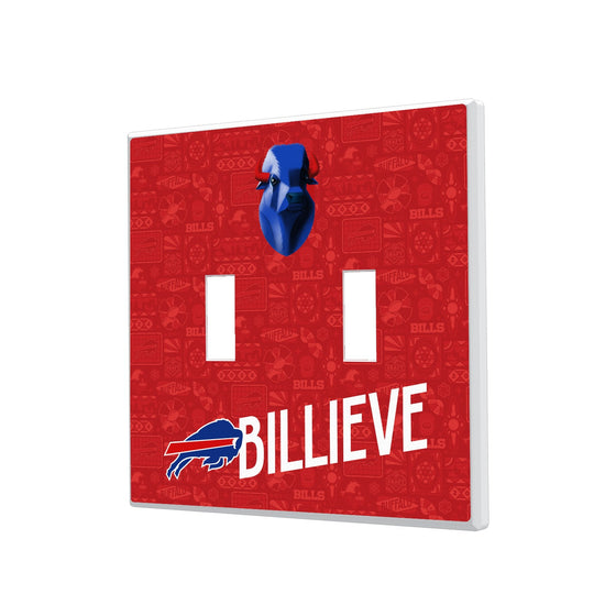 Buffalo Bills 2024 Illustrated Limited Edition Hidden-Screw Light Switch Plate-2