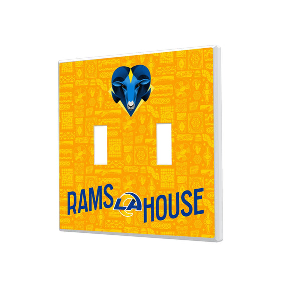 Los Angeles Rams 2024 Illustrated Limited Edition Hidden-Screw Light Switch Plate-2