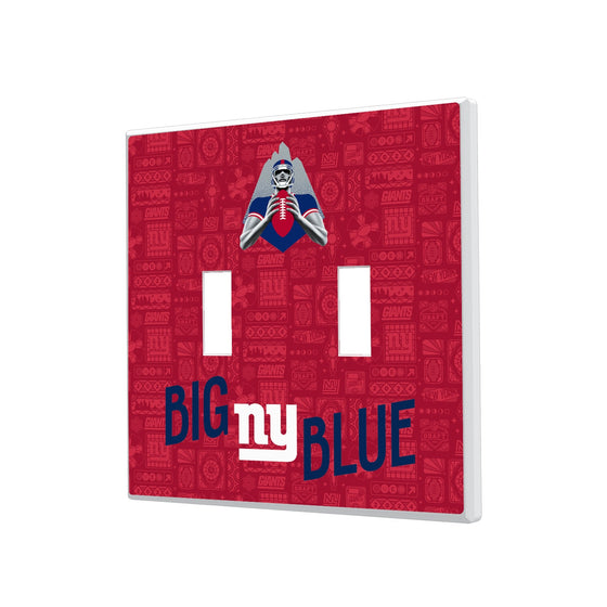 New York Giants 2024 Illustrated Limited Edition Hidden-Screw Light Switch Plate-2