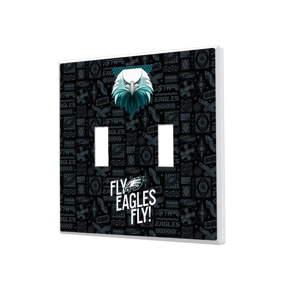 Philadelphia Eagles 2024 Illustrated Limited Edition Hidden-Screw Light Switch Plate-2