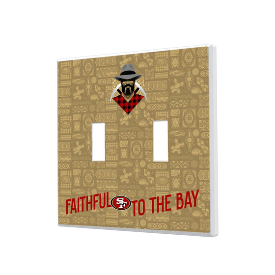 San Francisco 49ers 2024 Illustrated Limited Edition Hidden-Screw Light Switch Plate-2