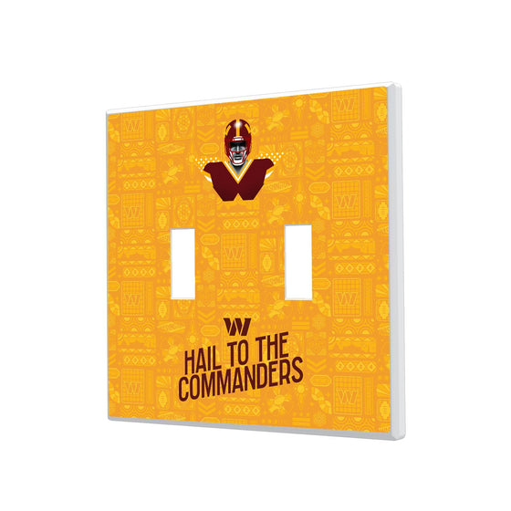 Washington Commanders 2024 Illustrated Limited Edition Hidden-Screw Light Switch Plate-2