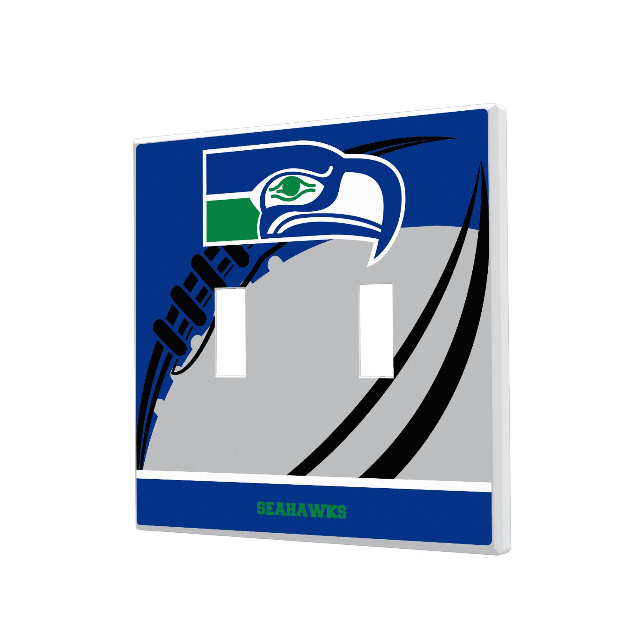 Seattle Seahawks Historic Collection Passtime Hidden-Screw Light Switch Plate - Sports Gifts, Sports Memorabilia, Sports Collectibles, Fan Shop