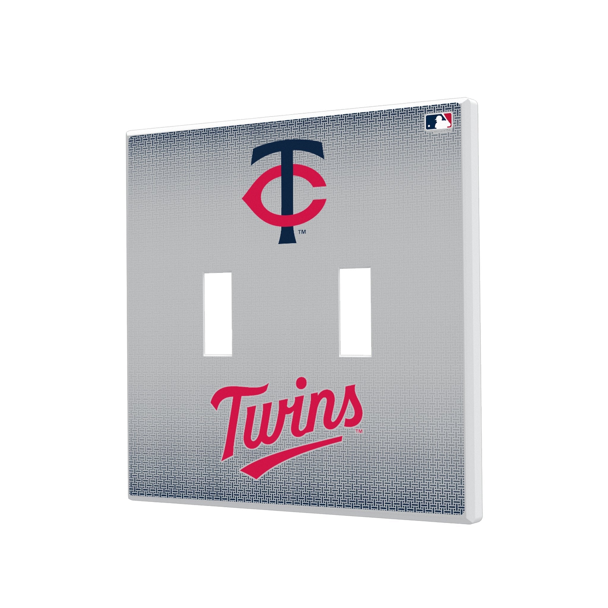 Minnesota Twins Linen Hidden-Screw Light Switch Plate - Sports Gifts, Sports Memorabilia, Sports Collectibles, Fan Shop
