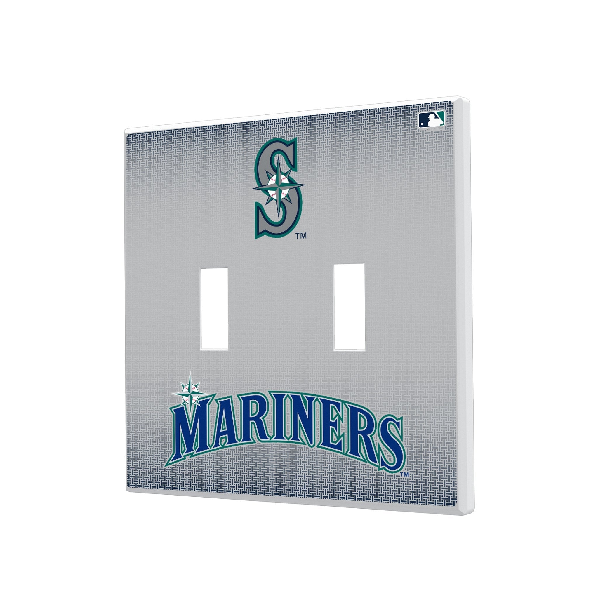 Seattle Mariners Linen Hidden-Screw Light Switch Plate - Sports Gifts, Sports Memorabilia, Sports Collectibles, Fan Shop