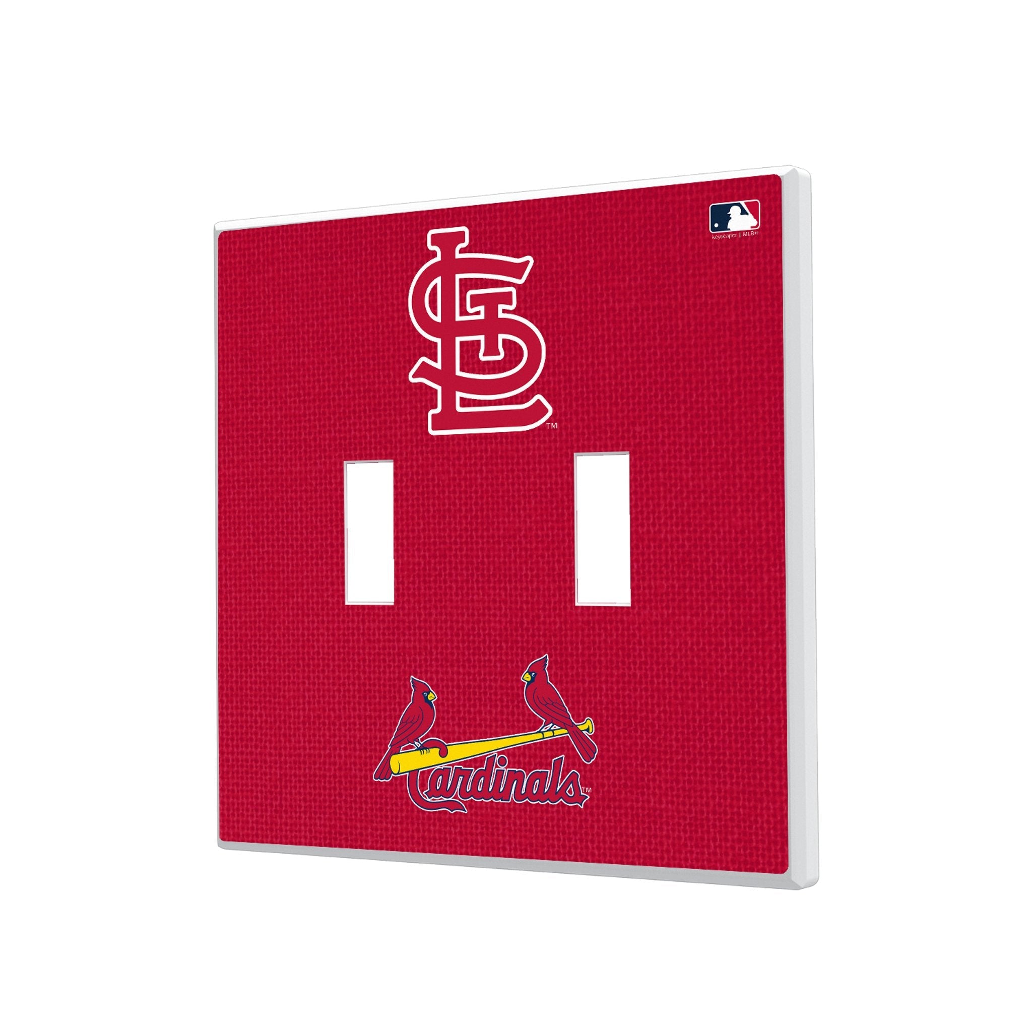 St Louis Cardinals Solid Hidden-Screw Light Switch Plate - Sports Gifts, Sports Memorabilia, Sports Collectibles, Fan Shop