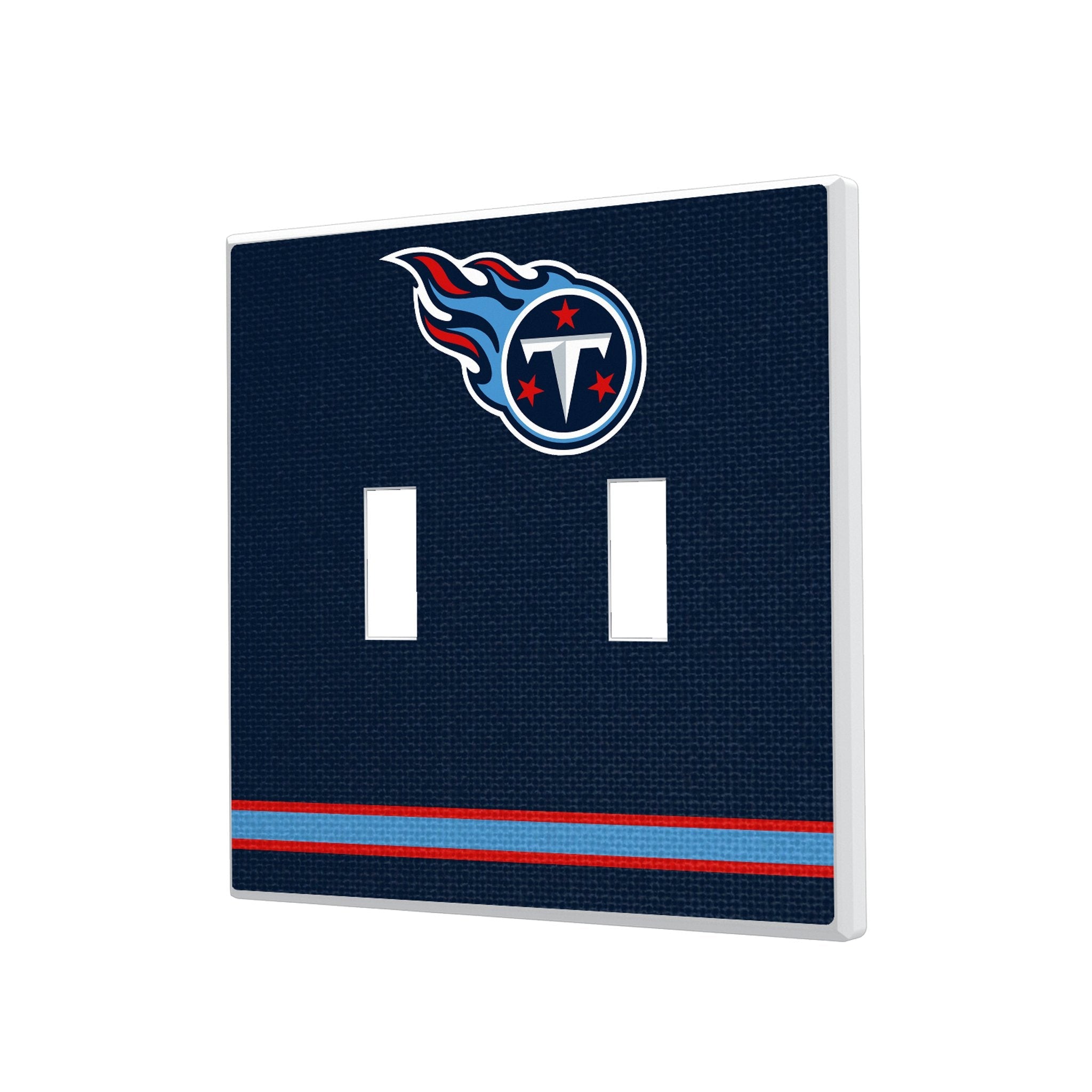 Tennessee Titans Stripe Hidden-Screw Light Switch Plate - Sports Gifts, Sports Memorabilia, Sports Collectibles, Fan Shop