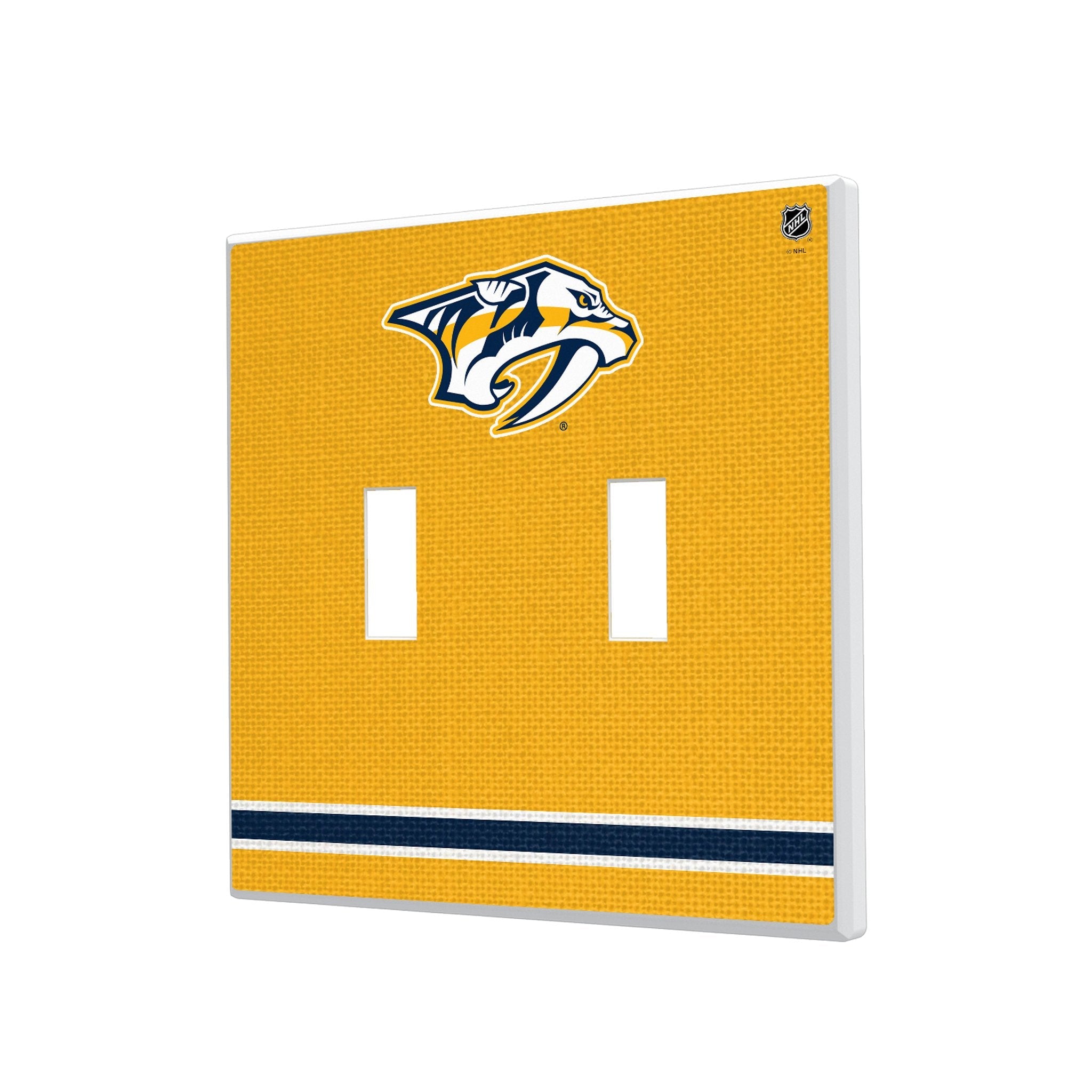Nashville Predators Stripe Hidden-Screw Light Switch Plate - Sports Gifts, Sports Memorabilia, Sports Collectibles, Fan Shop