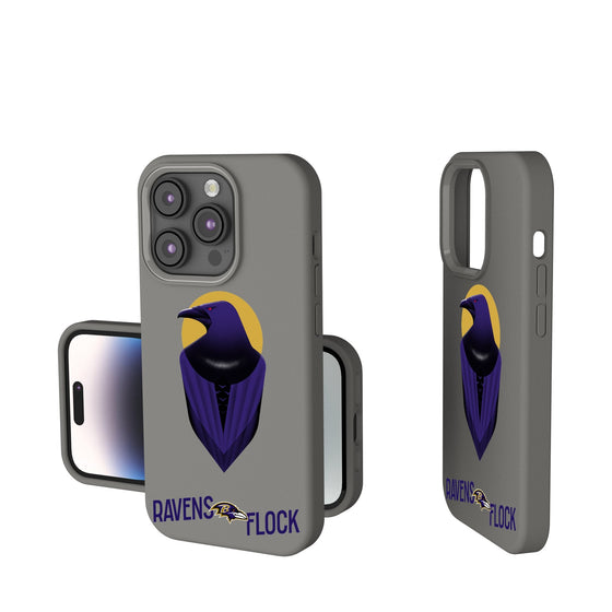 Baltimore Ravens 2024 Illustrated Limited Edition Soft Touch Phone Case-0