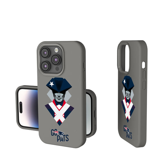 New England Patriots 2024 Illustrated Limited Edition Soft Touch Phone Case-0