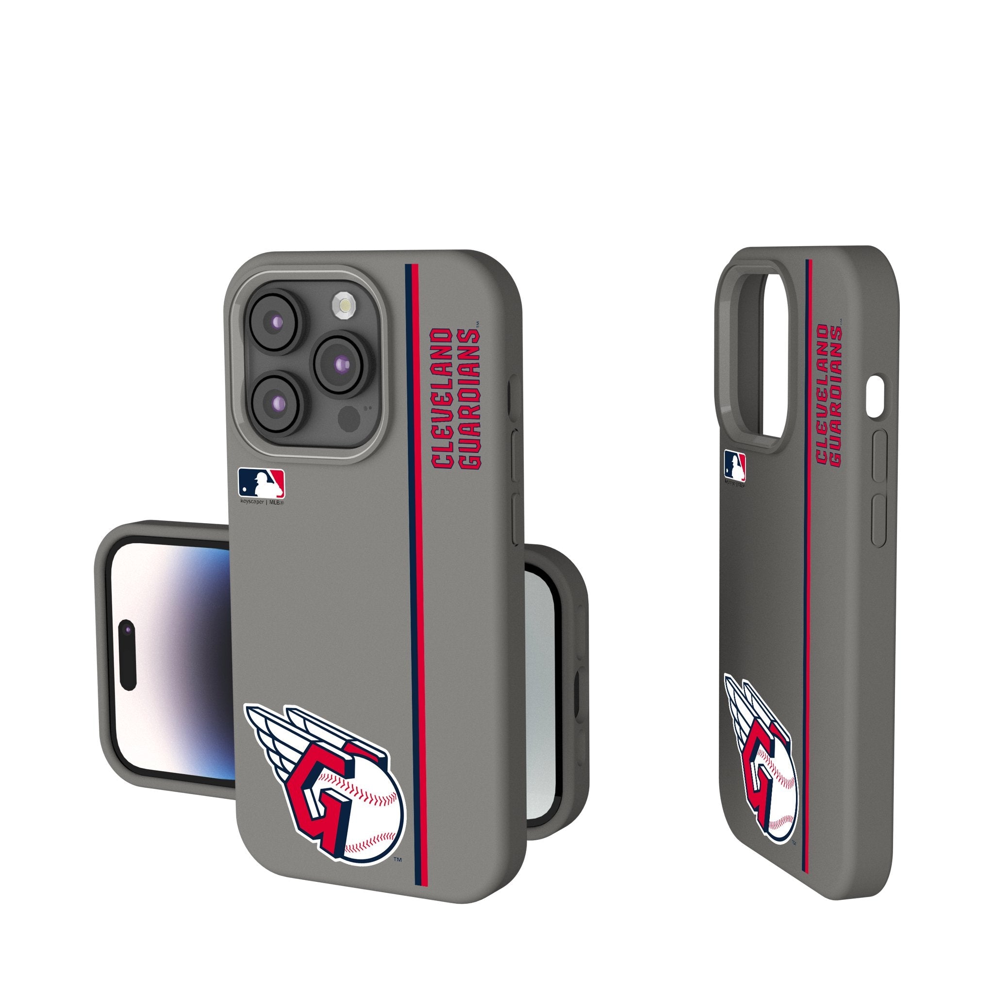 Cleveland Guardians Sidebar Soft Touch Phone Case - Sports Gifts, Sports Memorabilia, Sports Collectibles, Fan Shop