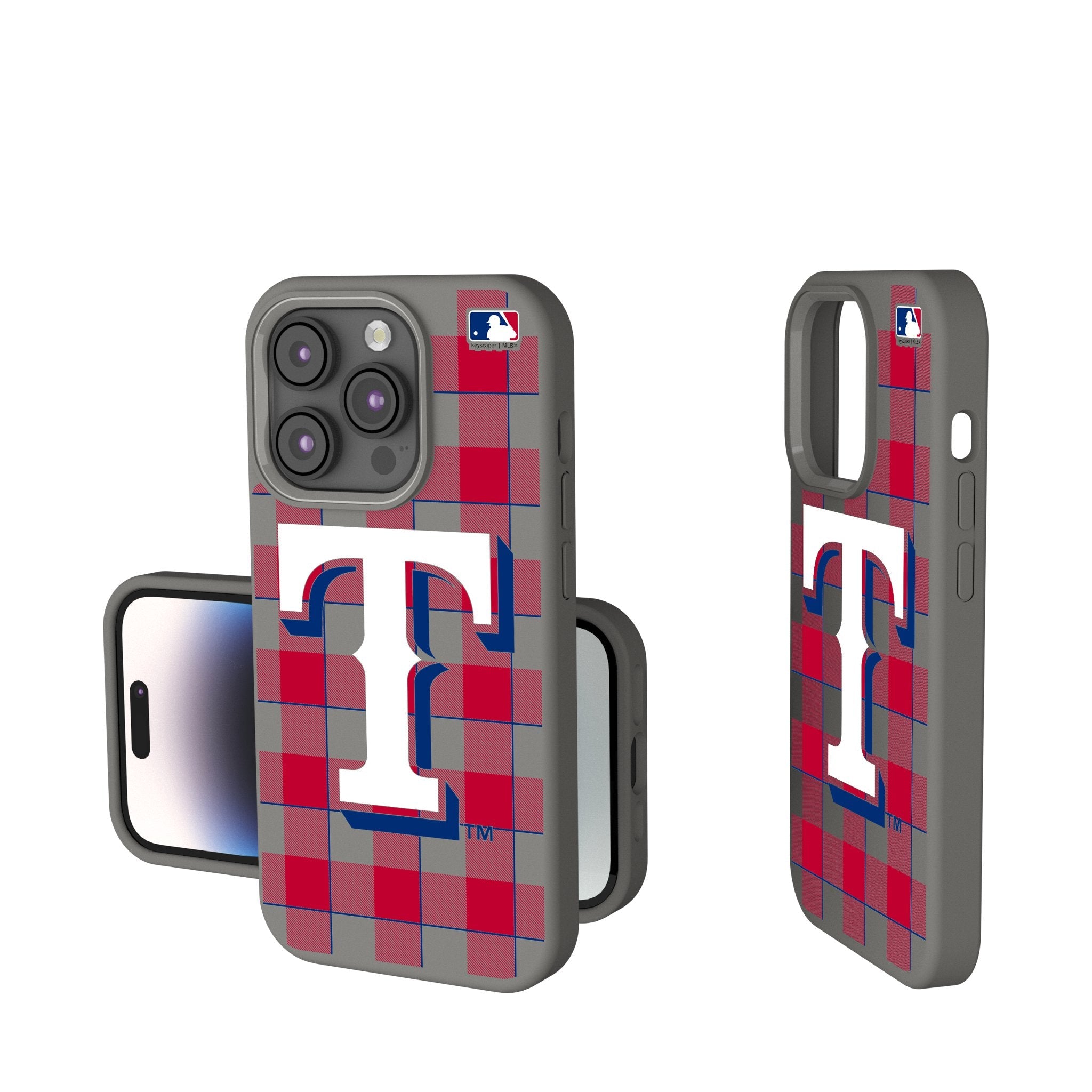 Texas Rangers Plaid Soft Touch Phone Case - Sports Gifts, Sports Memorabilia, Sports Collectibles, Fan Shop