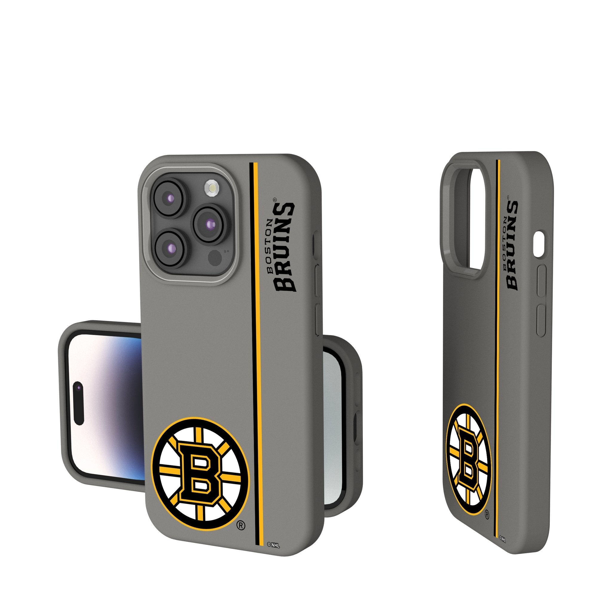 Boston Bruins Sidebar Soft Touch Phone Case - Sports Gifts, Sports Memorabilia, Sports Collectibles, Fan Shop